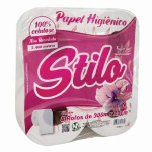 Papel Higienico Stilo 8X300 M 100% Celulose