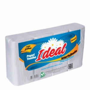 Papel Toalha Ideal Branco Neutro 1000 folhas