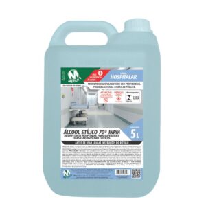 Álcool Etílico Hidratado 70º INPM Hospitalar – 5L (Polietileno)