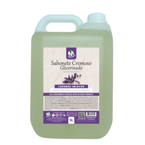 Sabonete Cremoso Glicerinado Incolor Lavanda